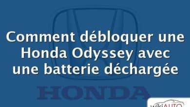 Comment débloquer une Honda Odyssey avec une batterie déchargée