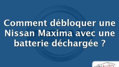 Comment débloquer une Nissan Maxima avec une batterie déchargée ?