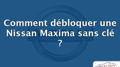 Comment débloquer une Nissan Maxima sans clé ?