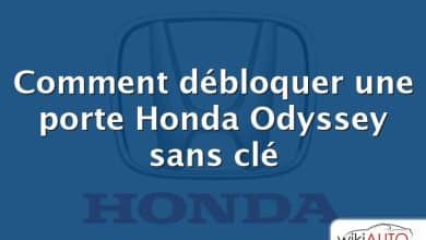 Comment débloquer une porte Honda Odyssey sans clé