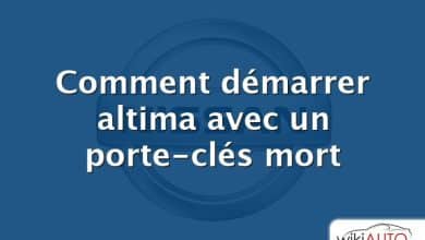 Comment démarrer altima avec un porte-clés mort