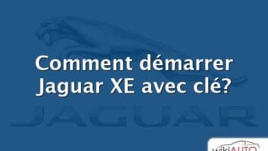 Comment démarrer Jaguar XE avec clé?
