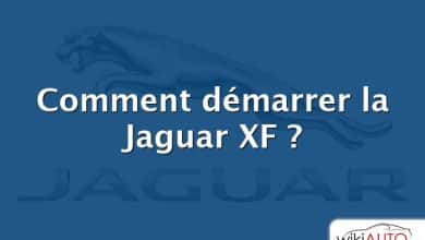 Comment démarrer la Jaguar XF ?