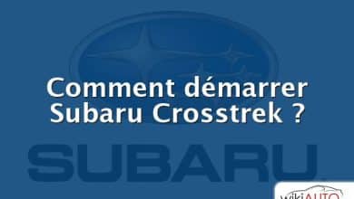 Comment démarrer Subaru Crosstrek ?