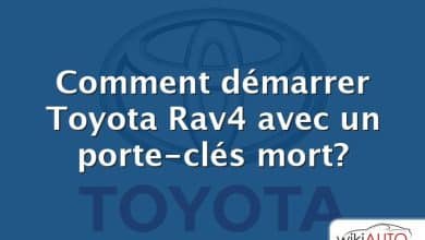 Comment démarrer Toyota Rav4 avec un porte-clés mort?