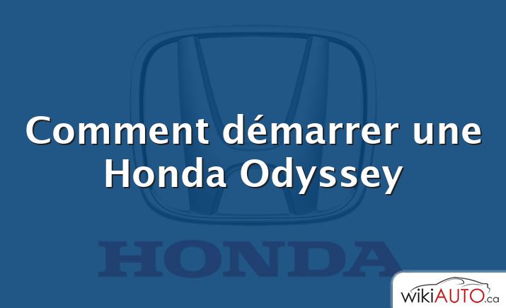 Comment démarrer une Honda Odyssey