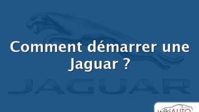 Comment démarrer une Jaguar ?