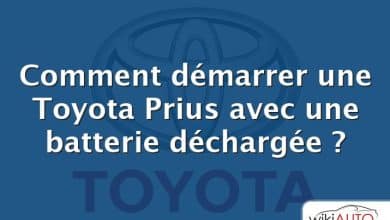 Comment démarrer une Toyota Prius avec une batterie déchargée ?