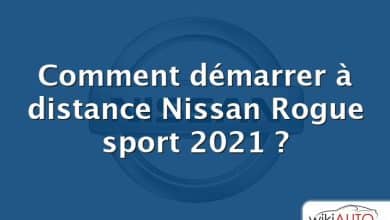 Comment démarrer à distance Nissan Rogue sport 2021 ?