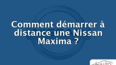 Comment démarrer à distance une Nissan Maxima ?