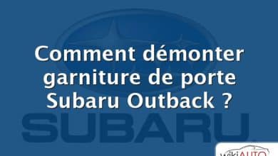 Comment démonter garniture de porte Subaru Outback ?