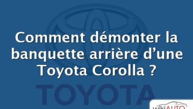 Comment démonter la banquette arrière d’une Toyota Corolla ?