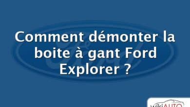 Comment démonter la boite à gant Ford Explorer ?