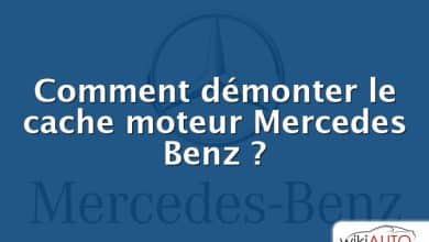 Comment démonter le cache moteur Mercedes Benz ?