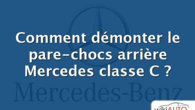 Comment démonter le pare-chocs arrière Mercedes classe C ?