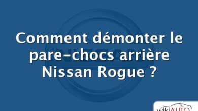 Comment démonter le pare-chocs arrière Nissan Rogue ?