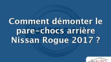 Comment démonter le pare-chocs arrière Nissan Rogue 2017 ?