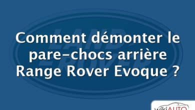 Comment démonter le pare-chocs arrière Range Rover Evoque ?