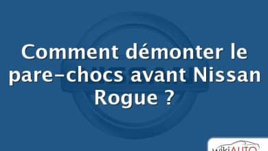 Comment démonter le pare-chocs avant Nissan Rogue ?