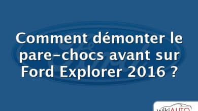 Comment démonter le pare-chocs avant sur Ford Explorer 2016 ?