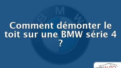 Comment démonter le toit sur une BMW série 4 ?