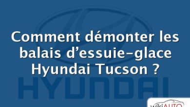 Comment démonter les balais d’essuie-glace Hyundai Tucson ?