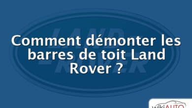 Comment démonter les barres de toit Land Rover ?