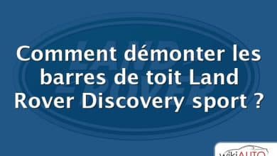 Comment démonter les barres de toit Land Rover Discovery sport ?