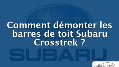 Comment démonter les barres de toit Subaru Crosstrek ?