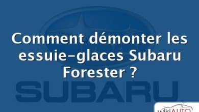Comment démonter les essuie-glaces Subaru Forester ?