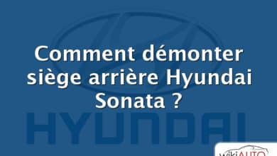Comment démonter siège arrière Hyundai Sonata ?
