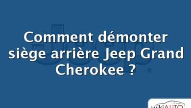 Comment démonter siège arrière Jeep Grand Cherokee ?