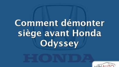 Comment démonter siège avant Honda Odyssey
