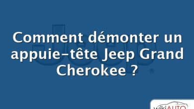 Comment démonter un appuie-tête Jeep Grand Cherokee ?