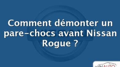 Comment démonter un pare-chocs avant Nissan Rogue ?