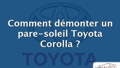 Comment démonter un pare-soleil Toyota Corolla ?
