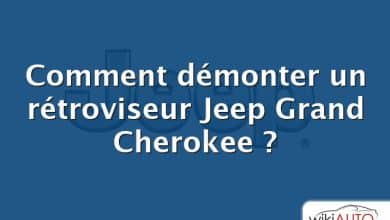 Comment démonter un rétroviseur Jeep Grand Cherokee ?