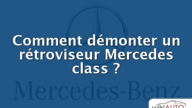 Comment démonter un rétroviseur Mercedes class ?