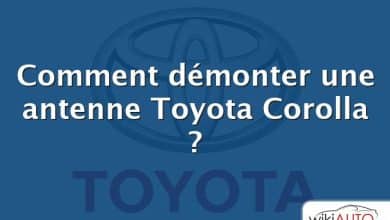 Comment démonter une antenne Toyota Corolla ?