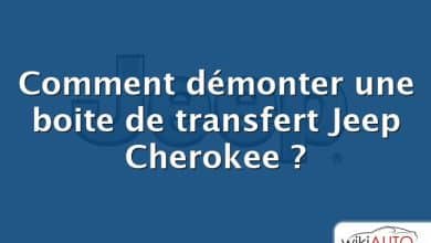 Comment démonter une boite de transfert Jeep Cherokee ?