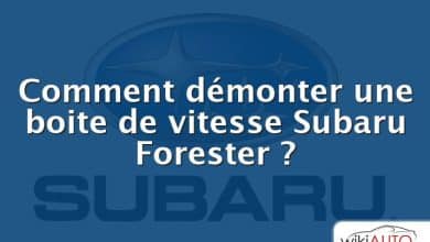 Comment démonter une boite de vitesse Subaru Forester ?