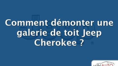 Comment démonter une galerie de toit Jeep Cherokee ?