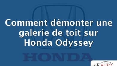 Comment démonter une galerie de toit sur Honda Odyssey