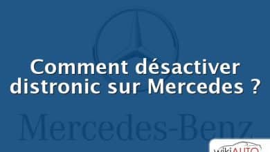 Comment désactiver distronic sur Mercedes ?