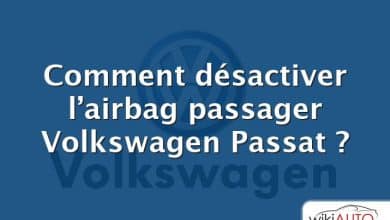 Comment désactiver l’airbag passager Volkswagen Passat ?