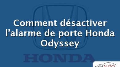 Comment désactiver l’alarme de porte Honda Odyssey
