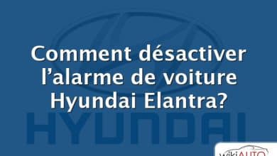 Comment désactiver l’alarme de voiture Hyundai Elantra?