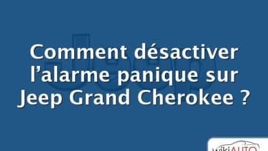 Comment désactiver l’alarme panique sur Jeep Grand Cherokee ?