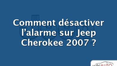 Comment désactiver l’alarme sur Jeep Cherokee 2007 ?