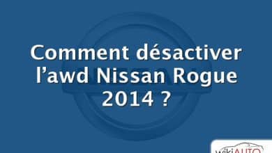 Comment désactiver l’awd Nissan Rogue 2014 ?